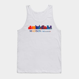 Madison Wisconsin Skyline Art Tank Top